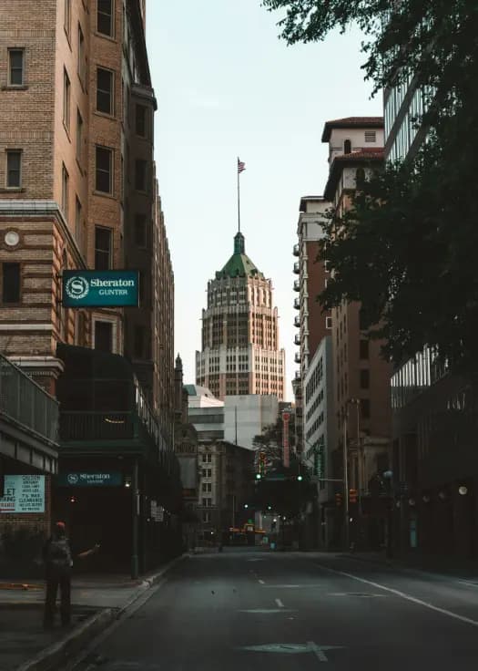 a street in downtown San Antonio